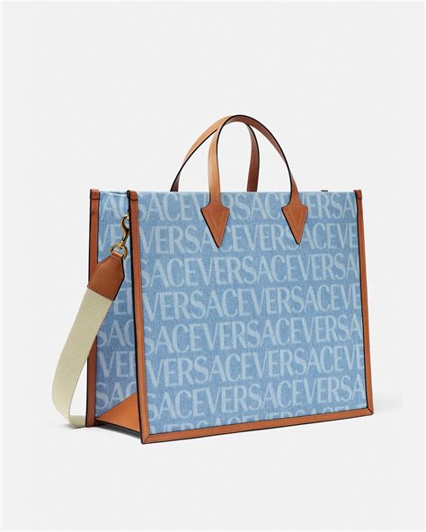 clear versace tote bag|versace denim tote.